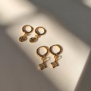 Authentic Reworked Louis Vuitton Earrings